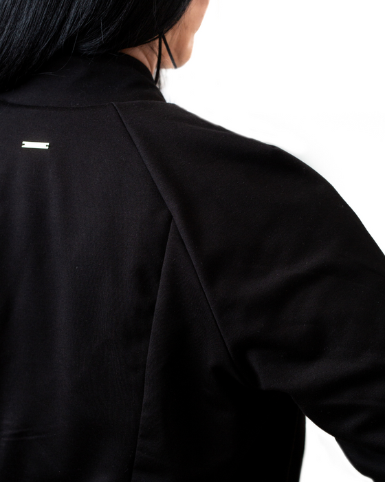 Black & Biscotti Reversible Bomber Jacket